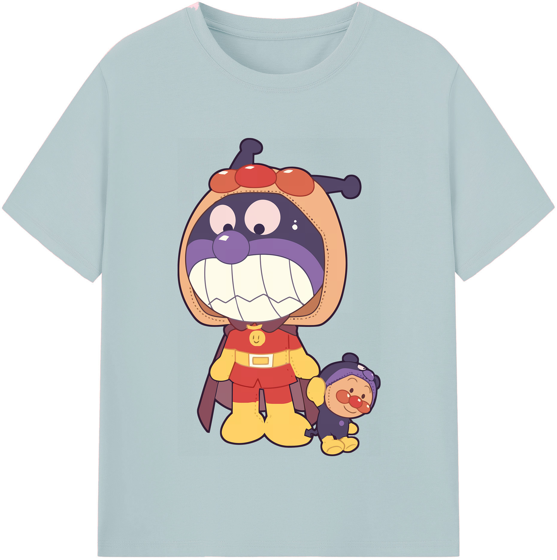 （画像用） アンパンマン Anpanman 綿100％半袖Tシャツ（フロントプリント）